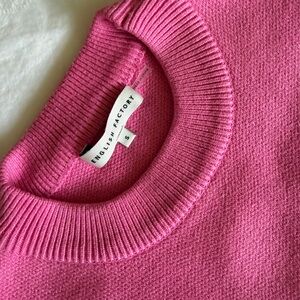English Factory Pink Knit Sweater